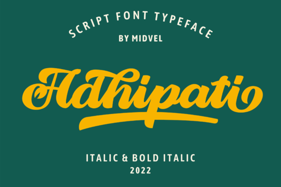 Adhipati: A Bold Script Font That Elevates Web Design Typography