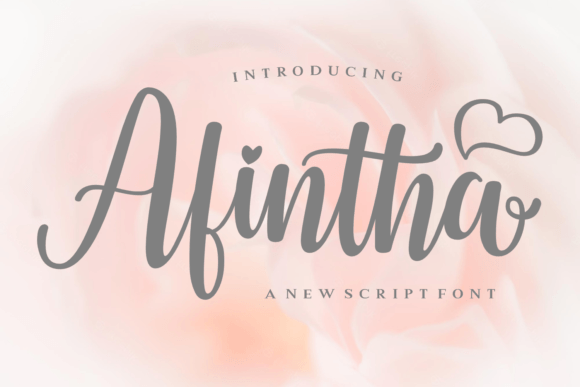 Afintha: A Romantic Script Font for Elegant Web Design