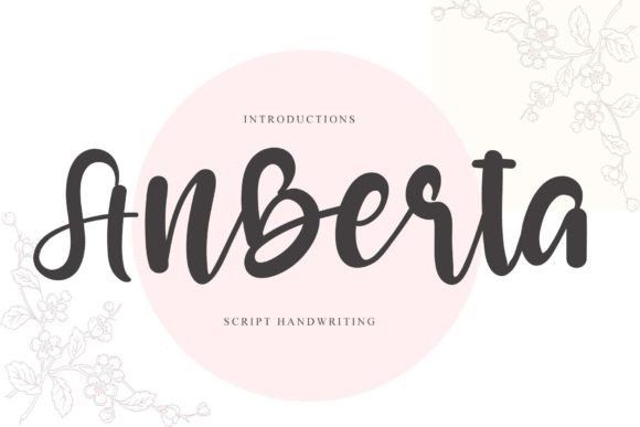 Anberta: A Handwritten Script Font for Elegant Web Design