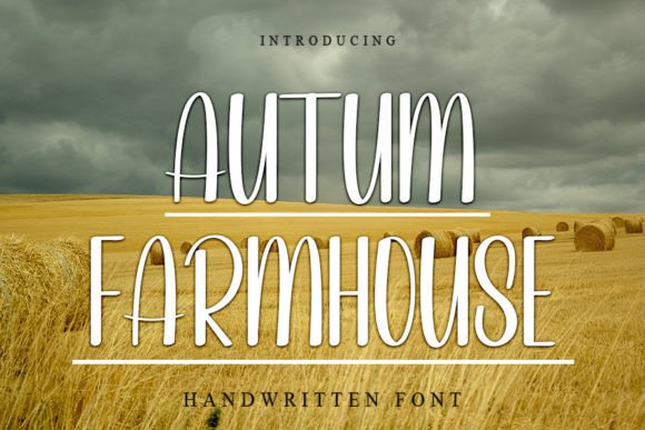 Autumn Farmhouse: A Handwritten Font That Brings Warmth to Brand Design