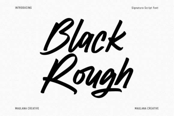 Black Rough: A Bold Handwritten Font for Modern Marketing Visuals