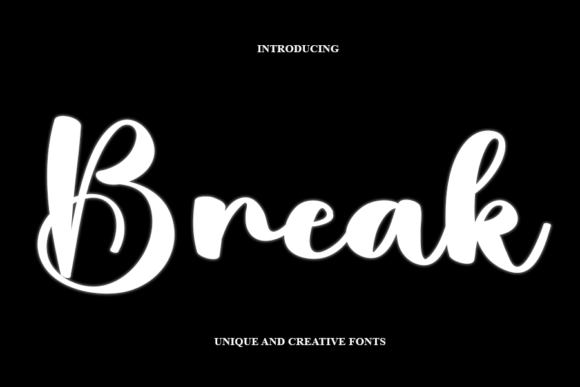 Break: A Delicate Handwritten Font for Modern Branding Projects