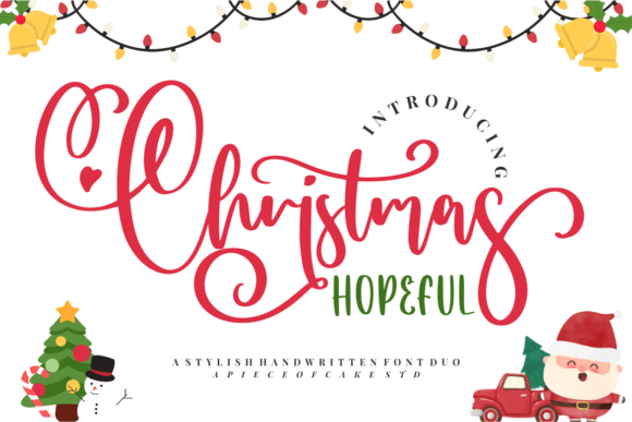 Christmas Hopeful Duo: A Maker’s Font for Romantic, Elegant Designs
