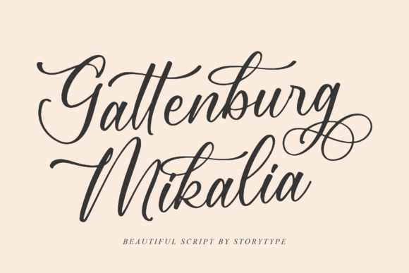 Gattenburg Mikalia: A Luxurious Script Font for Business Branding