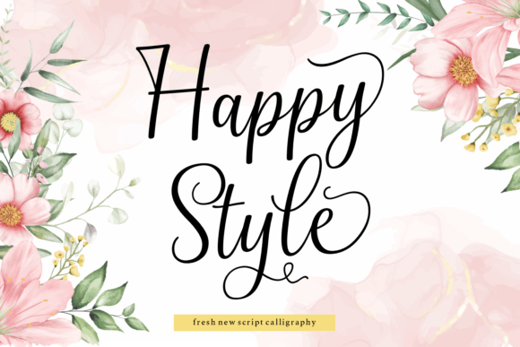 Happy Style Font: Elevating Digital Design with Elegant Script Typography