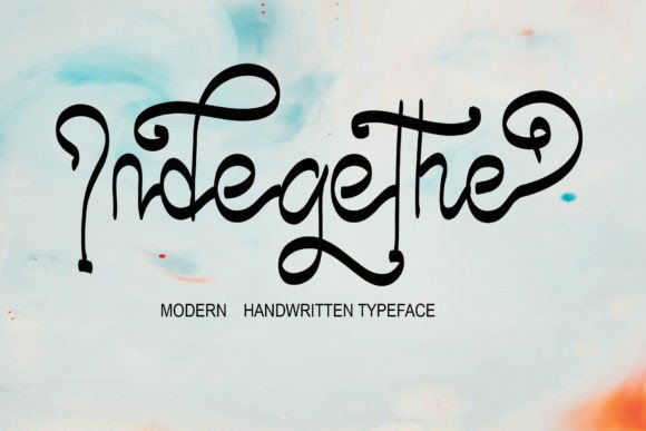 Indegethe: A Handwritten Script Font That Elevates Modern Web Design