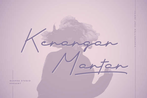 Kenangan Mantan: A Luxurious Handwritten Font for Crafters and Makers