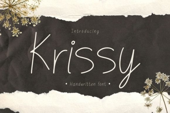 Krissy: A Playful Script Font for Thoughtful Editorial Design