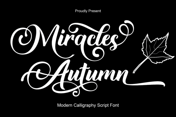 Miracles Autumn: A Romantic Script Font for Elegant Web Design