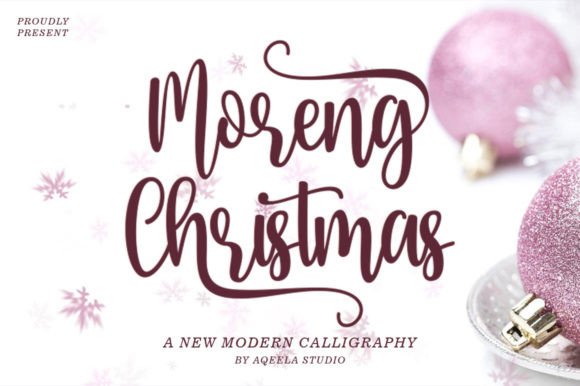 Moreng Chistmas: A Refined Script Font for Modern Web Design