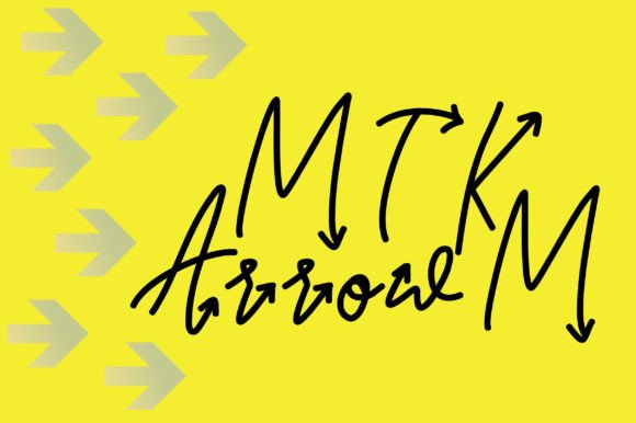 MTK Arrowm: A Playful Handwritten Font for Crafters and Makers