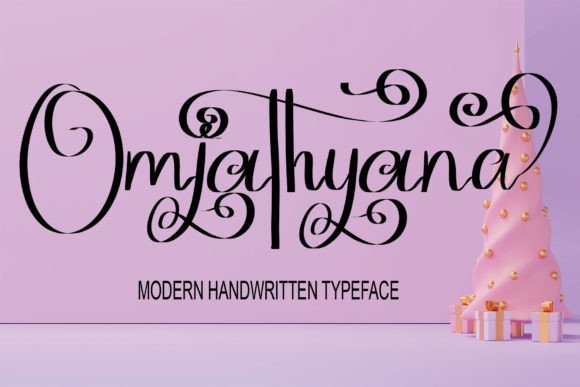 Omjathyana: A Handwritten Font That Elevates Digital Marketing Typography