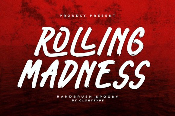 Rolling Madness: A Handbrush Script Font for Crafters and Product Designers