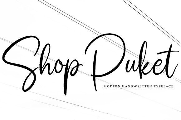 Shop Puket: Elevating Web Typography with a Stylish Handwritten Script