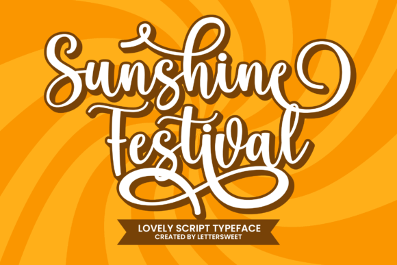 Sunshine Festival: A Romantic Script Font for Branding and Creative Projects